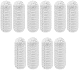 Elastische Hygienehoesjes hoofdtelefoon - 100 Stuks - Vervangende Hygienehoesjes hoofdtelefoon - Niet-geweven stof - Universeel - Elastisch stretch - Rekbare sanitaire oorschelp covers - Voor thuis, sport en kantoor - Cover hoes 11cm - Wit — thumbnail 1