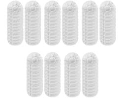 Elastische Hygienehoesjes hoofdtelefoon - 100 Stuks - Vervangende Hygienehoesjes hoofdtelefoon - Niet-geweven stof - Universeel - Elastisch stretch - Rekbare sanitaire oorschelp covers - Voor thuis, sport en kantoor - Cover hoes 11cm - Wit