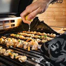 BURNHARD® RVS Spiesjes-Rondel, 6 XL-spiesen, gelijkmatige garing, vaatwasserbestendig, universeel aanpasbaar, ideaal voor Döner & Gyros, compatibel met draaispies – Luxe BBQ-accessoire — thumbnail 4