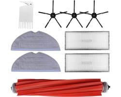 EGoods - Accessoireskit voor robotstofzuiger - compatibel met diverse modellen - vervangende onderdelen - borstel roller - filters - zijborstel - mopdoeken - schoonmaaktool