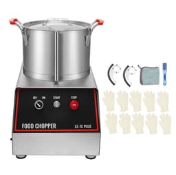 Elektrische groente- en fruitsnijder - Multi-cutter - 750 W - 7,71 L Capaciteit - RVS Behuizing - Drukknopbediening - Horecakwaliteit — thumbnail 1