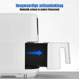 RVV® Mini airfryer - Airfryer - Airfryer klein - Wit - ‎40cm x 33cm x 33cm — thumbnail 5