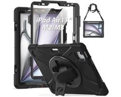 Schokbestendige Hoes voor iPad Air 11 inch met Draaibare Stand en Handriem