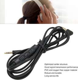 Vervangende kabel met volumeregeling voor hoofdtelefoon, 3,5 mm en 2,5 mm pluggen, 1,2 meter lang. — thumbnail 4