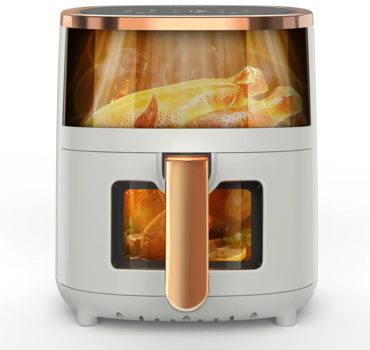 Lunekiss multifunctionele luchtfriteuse 6L – 1800W – digitaal display – kijkvenster – 8 programma’s – airfryer — afbeelding 1