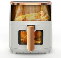 Lunekiss multifunctionele luchtfriteuse 6L – 1800W – digitaal display – kijkvenster – 8 programma’s – airfryer — thumbnail 1