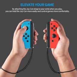 Wrist Strap Band Hand Touw - Lanyard geschikt voor Nintendo Switch Joy-Con - Handgreepaccessoires - zwart — thumbnail 3