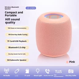 Draagbare mini-subwoofer met Bluetooth en ultralange batterijduur, ideaal als mini-promotiecadeau. — thumbnail 2