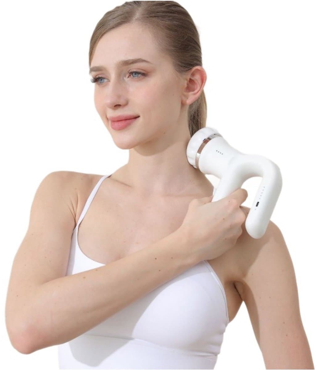 Huishoudelijke beauty fascia gun - Spierontspanningsmassageapparaat - Massageapparaat voor hele lichaam, inclusief rug, taille en cervicale meridianen — afbeelding 1