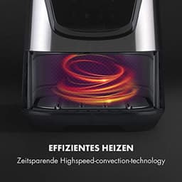 Zilverkleurige 5.4L heteluchtfriteuse met LCD-touchscreen en 8 programma's — thumbnail 4