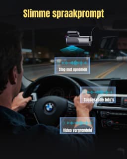 RVV® Dashcam Voor en Achter - Dashcam - Parkeermonitor - Nachtzicht - Zwart- 5cm x 10cm x 4cm — thumbnail 2