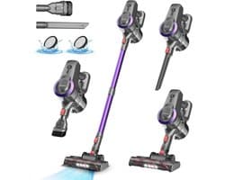 Draadloze Stofzuiger - 25000 Pa - 175 W - 50 Min - Anti-klitborstel - Zelfstandig - Handstofzuiger