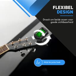 Finesse Stemapparaat Gitaar, Basgitaar, Viool, Ukelele - Chromatisch stemmen - Tuner — thumbnail 4