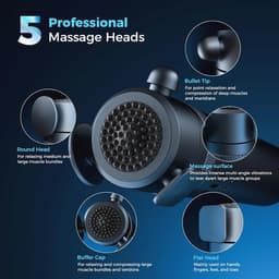 Massagepistool voor diepe weefselvibratie - Draagbare handtherapie voor spierontspanning — thumbnail 3