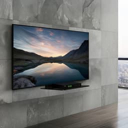 Wandmontage Glazen DVD Plank wandplank zwart glas Maclean MC-738 — thumbnail 5