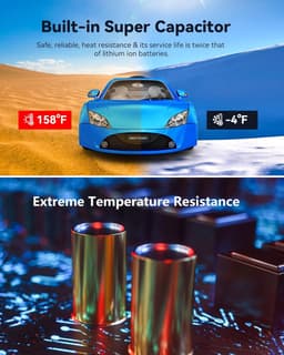 REDTIGER F7NS dashcam - Front 4k Resolution - 170 Degree Viewing Angle - Wi-Fi - GPS - Parking Mode - Night Vision - G-Sensor - 3.16-inch LCD Screen - Car Dashcam — thumbnail 3
