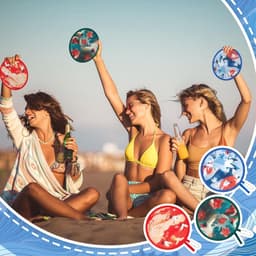 6 Stuks Ronde Opvouwbare Draagbare Ventilator in Japanse Stijl voor Zomerfeesten en Huwelijkscadeaus — thumbnail 3