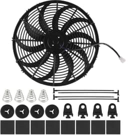 Universele Auto Koelventilator 10 Inch 12V 80W – Elektrische Ventilator voor Auto en Vrachtwagen — thumbnail 3