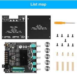 Bluetooth 2.1 Hifi Stereo Audio Versterker Module Klasse D - 2x50W + 100W Subwoofer Eindversterker Bord — thumbnail 2