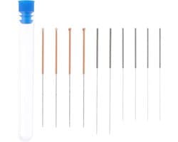 Set van 10 RVS Reinigingsnaalden voor 3D Printer Nozzles (0.2mm tot 0.6mm)