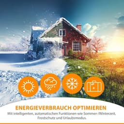 4x Programmeerbare Slimme Radiatorknop voor Energiebesparing tot 30% | Universele Montage — thumbnail 5