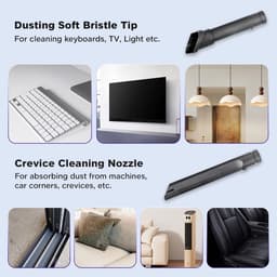 Accessoireset- reserveonderdelen geschikt voor Dyson V7- V8- V10- V11- V15- handstofzuiger- 7-in-1 reserveborstel- compatibel met Dyson stofzuiger- voor thuis- kantoor- autostoelen — thumbnail 2