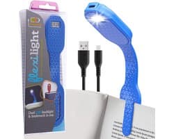 Oplaadbare LED Leeslamp 2-in-1 met Boekenlegger en Clip - Ideaal voor Kinderen en Volwassenen