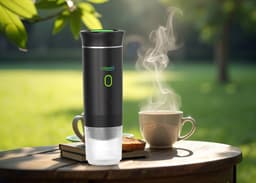 Lifenaxx Espresso to go - Draagbare Espresso Machine - Oplaadbaar via USB-C - Voor Capsules & Gemalen Koffie — thumbnail 2