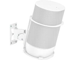 Metalen Universele Muurbeugel voor Draadloze Speaker - Kantelbaar & Zwenkbaar - Binnen/Buiten - Wit