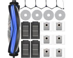 20-delige accessoireset geschikt voor Ecovacs Deebot T50 Omni / T50 Pro Omni / T50 Pro Gen2 / T50 Omni Gen2 - 1 hoofdborstel, 6 stofzakken, 4 dweildoeken, 4 filters, 4 zijborstels, 1 reinigingsborstel