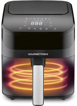 GOURMETmaxx digitale 4L heteluchtfriteuse met touchscreen en timer – energiezuinig frituren met 1400W, multifunctioneel mini-oven — thumbnail 8