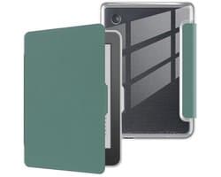 Hoesje voor 6 inch e-reader met automatische slaap/waak functie - Donkergroen