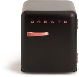 CREATE - Koelkast in retrostijl - Gebroken wit - Handvat Terracotta - FRIDGE RETRO 48L — thumbnail 1