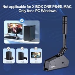 PXN HB S - Handrem voor Sim Racing - USB Hydraulische Handrem - Progressieve Weerstand - Compatibel met PC - Zwart — thumbnail 2