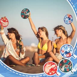 6 Stuks Ronde Opvouwbare Draagbare Ventilator in Japanse Stijl voor Zomerfeesten en Huwelijkscadeaus — thumbnail 2