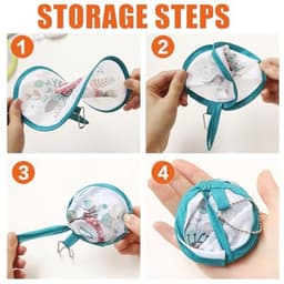 Opvouwbare Ronde Ventilator - 6 Stuks Handventilator voor Zomer en Festivals — thumbnail 1