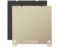 Ender 3 V3 SE PEI spring steel 235 x 235 mm, texture PEI plate magnetic flexible heating bed, 235 mm para Creality K1/Ender 3 V3 KE/Ender 3 V2/Ender 3 V2 Neo/Ender 3 Neo/CR-10 SE