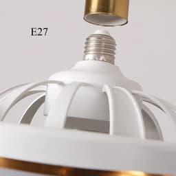 VIN® Plafondventilator Met Verlichting - Smart Lamp Met Afstandsbediening – Plafonniere Keuken Lamp Met 3 Ventilatiesnelheden & Dimbare Kleuren - Woonkamerlamp – Plafond Ventilator Lamp Met Hoekinstelling — thumbnail 4