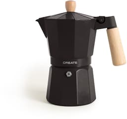 CREATE - Italiaanse koffiezetter - Zwart - Zonder inductieadapter - 9 kopjes / 450ml - THERA MOKA RETRO — thumbnail 1