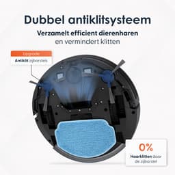 Skoov EcoPulse Robotstofzuiger met Dweilfunctie & Laadstation - Dweilrobot - Huisdieren - Dweil - Hepa - Automatische stofzuiger - Vacuum - Robot - In 1 — thumbnail 7