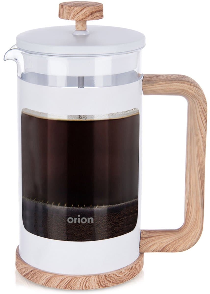 Orion Whiteline - Glazen Koffie- en Thee Zaparzacz - 650 ml - Tweekleurig - Borokrzemisch Glas — afbeelding 1