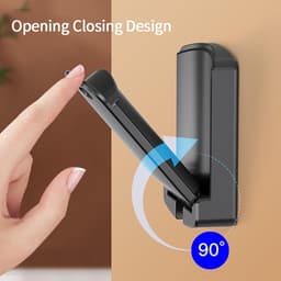 2 Pcs Headset Holder, Foldable Headphone Holder with Adhesive Tape and Silicone Pad, Universal Adhesive Headphone Hook, Wall Mount, Headphone Hook, for Over-Ear Headphones, Gaming Headset — thumbnail 4