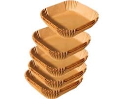 Bakpapieraccessoires voor de airfryer, antiaanbaklaag, waterdicht, oliebestendig, 100 vellen