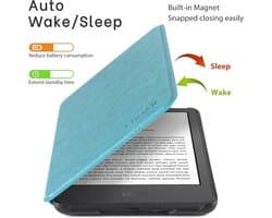 Lichtgewicht Kindle Hoes met Auto Slaap/Waakfunctie voor 6" e-reader - Muntgroen