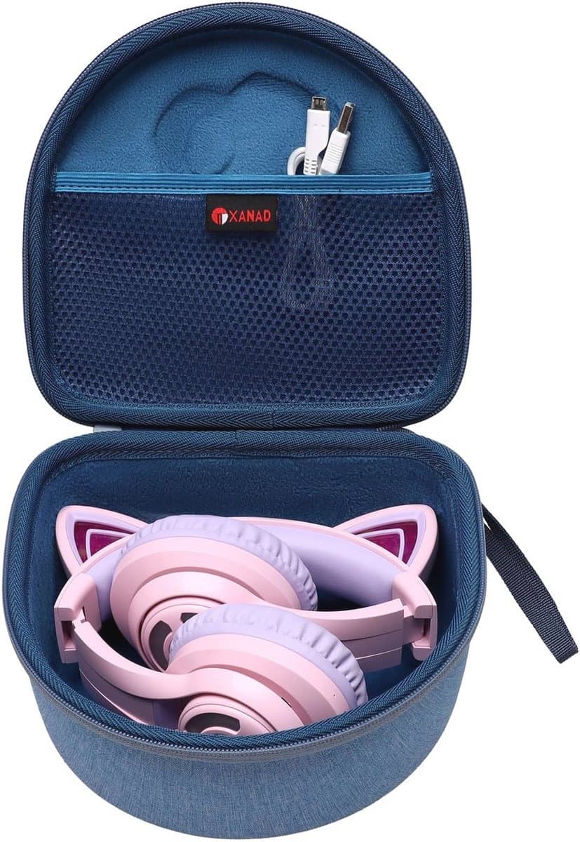 Tas voor Draadloze Over-Ear Koptelefoons voor Kinderen - Blauw — afbeelding 1