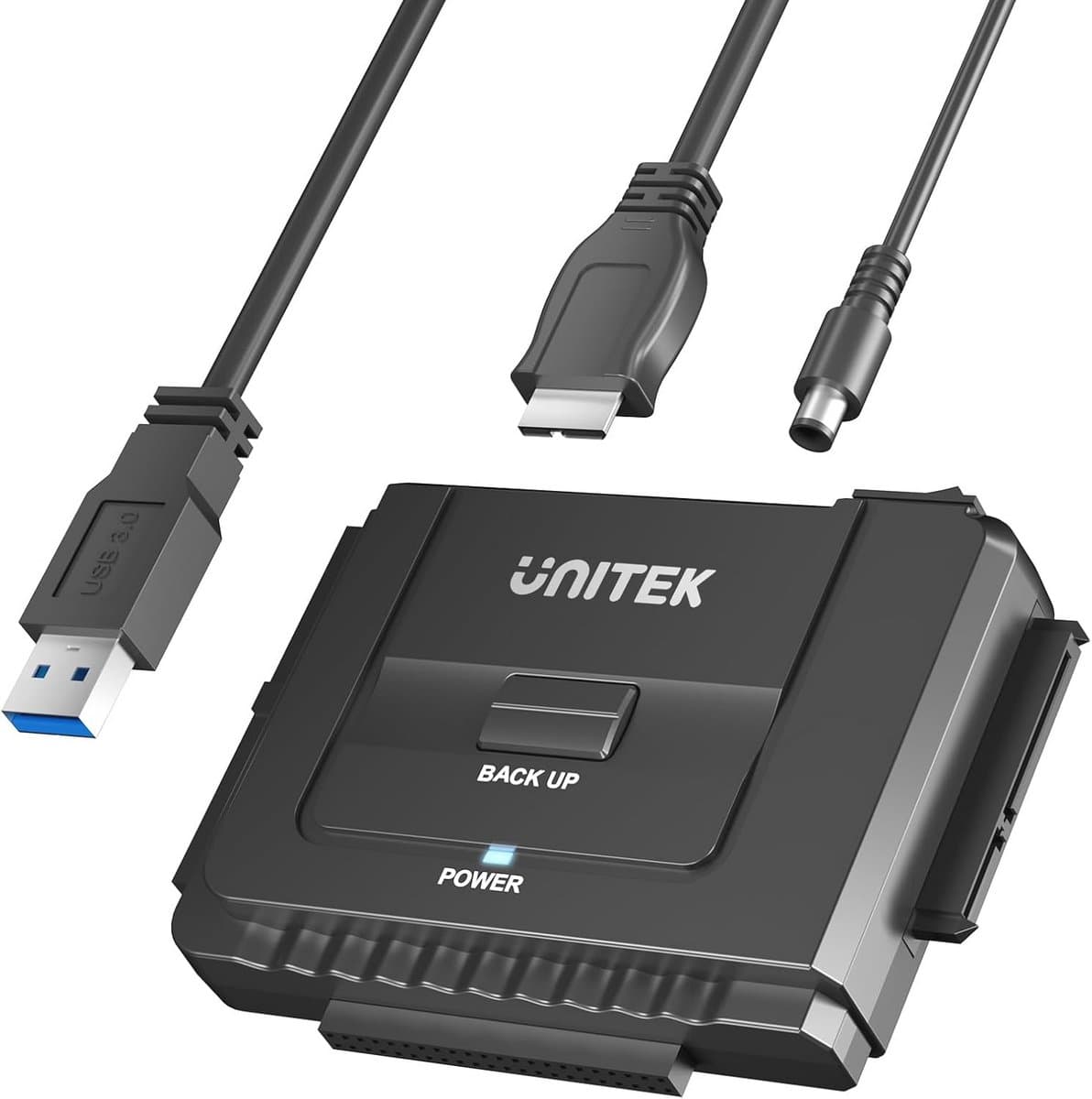 USB 3.0 naar IDE SATA Converter voor Externe Harde Schijf - Ondersteunt 2,5/3,5 inch HDD SSD met DC 12V 2A — afbeelding 1