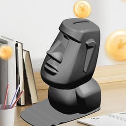 Creatieve Paaseiland Brilhouder met Telefoonhouder - Uniek Hoofdstandbeeld voor Thuis en Kantoor — thumbnail 4