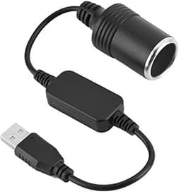Auto Sigarettenaansteker USB naar 12V Stap Op USB naar 12V Converter Kabel Vrouwelijke Rij Recorder Elektronische Hond Auto Oplader — thumbnail 5