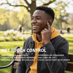 Noise Buddies Pulse - Draadloze oordopjes met Noise Cancelling - Bluetooth - Zwarte in ear bluetooth oordopjes - ANC + ENC — thumbnail 5
