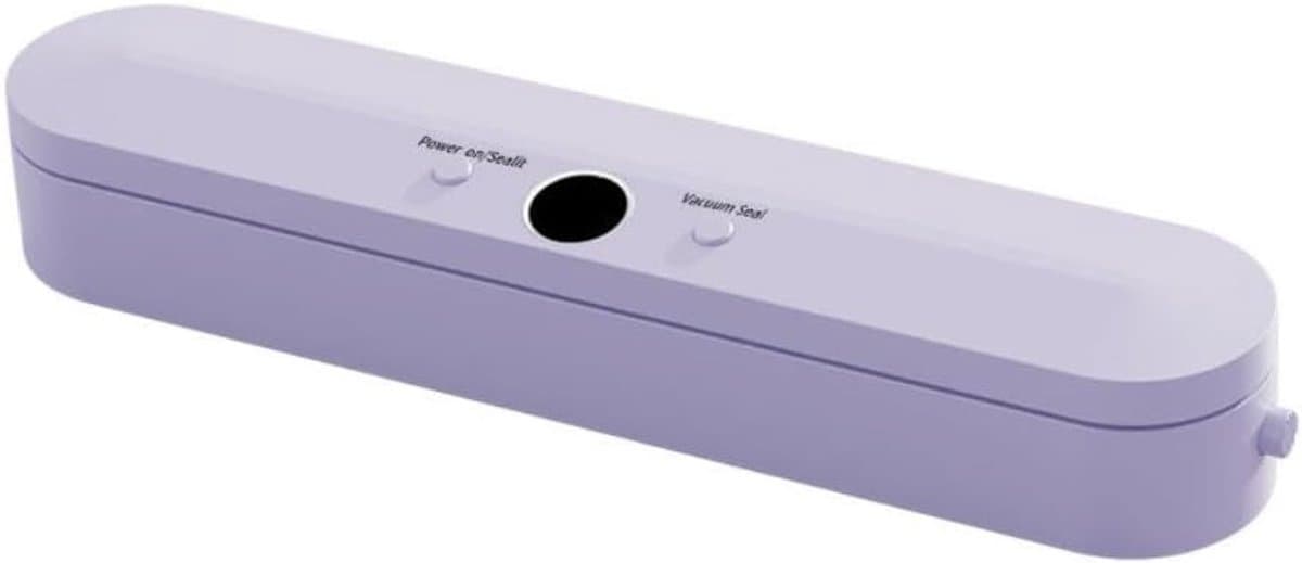 Vacuumverpakkingsmachine Met Real Time Vacuümregeling Krachtige Zuiging Vochtige En Droge Modes Voor Veilige Voedselopslag Paarse — afbeelding 1